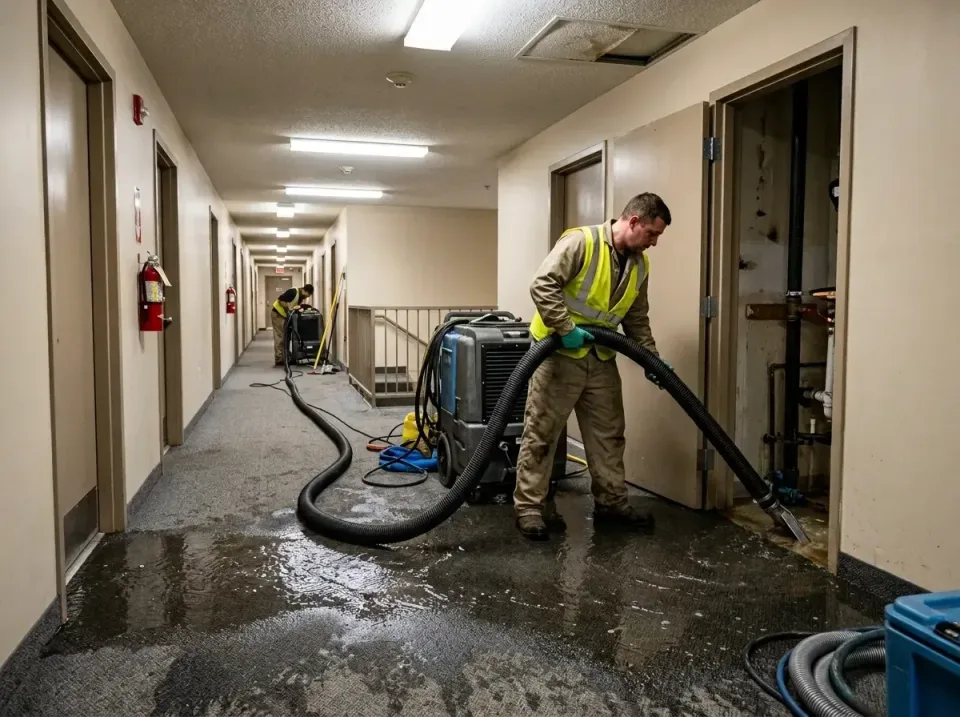 multi-unit-apartment-hallway-f-005 — frequently asked questions, Emergency Burst Pipe Water Extraction & Removal in Muscle S…